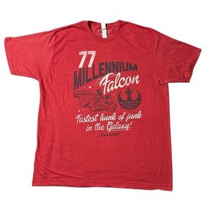 Tultex Red Millennium Falcon Tee